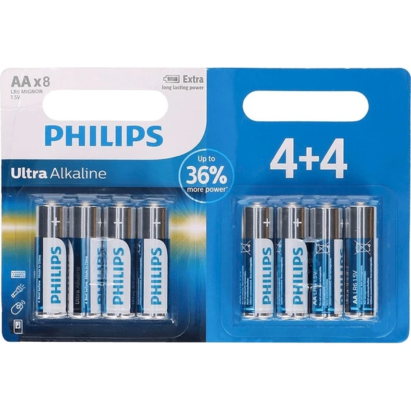 Philips LR6E8B/10 Ultra Alkaline 8x AA baterie