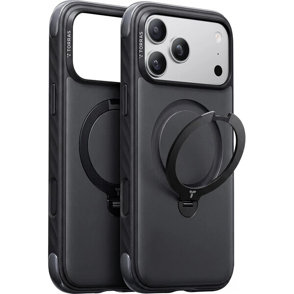 Torras Ostand Q3 Rugg MagSafe kryt iPhone 18 Pro černý