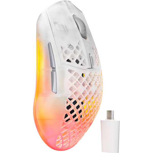 SteelSeries Aerox 3 WL Gen 2 bezdrátová herní myš bílá