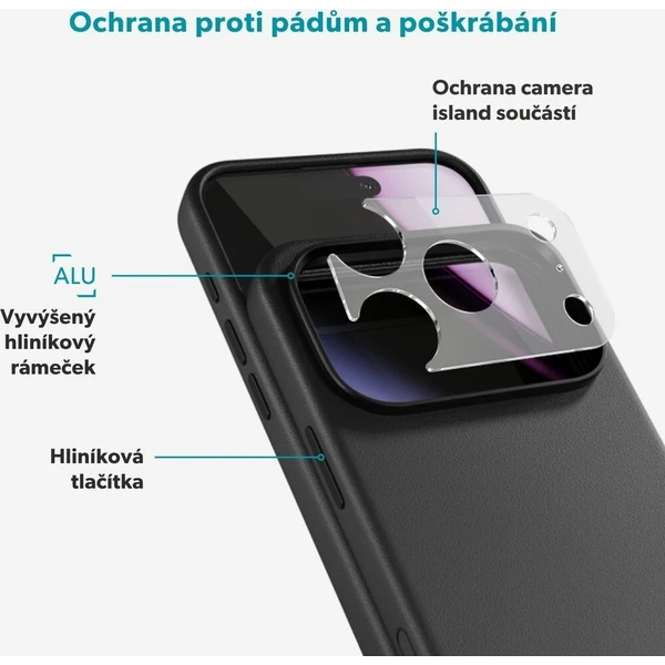 Epico Leather Pro Mag+ MagSafe/Qi2 kožený kryt iPhone 17 Pro Max/18 Pro Max černý - Pouzdra - Obrázek d_d124b0e1db144a47b4da87f778be725f