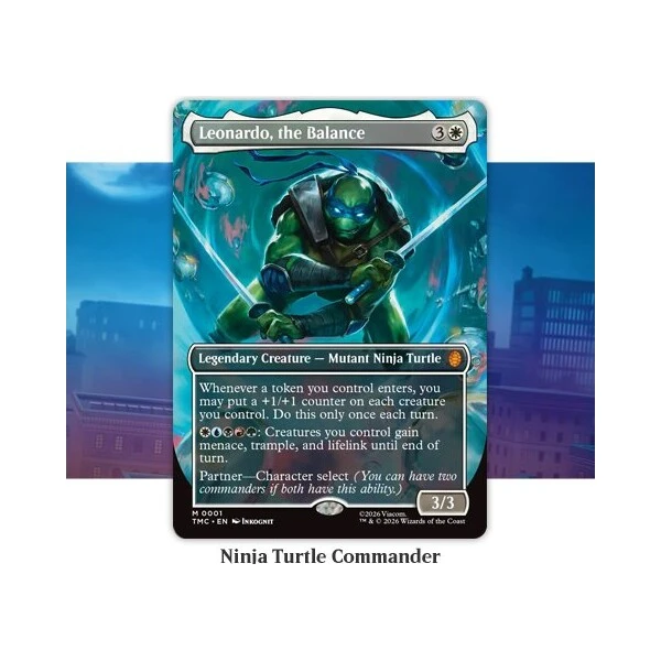 Magic: The Gathering - Teenage Mutant Ninja Turtles Commander Deck: Turtle Power! - MTG karty - Obrázek d_d1a8cfda80a3459897e7fca332e56836