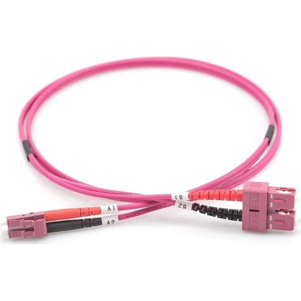 DIGITUS LC/SC optický patch kabel OM3 Duplex 10m růžový - Kabely a redukce - Obrázek d_d21cbb34276444d3ad20b928b968dd5a