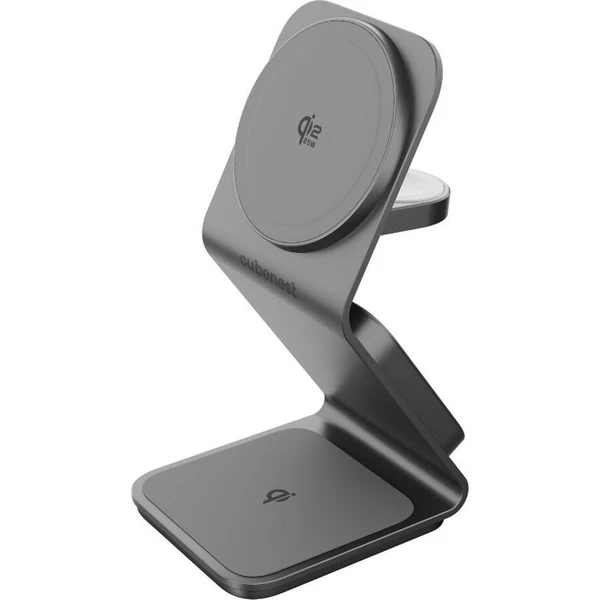 Cubenest SQ314 Qi2.2 (MagSafe) 3v1 nabíječka (35W) šedá - Nabíječky - Obrázek d_d24ffb2c09894dd8a804ea0669ac6431