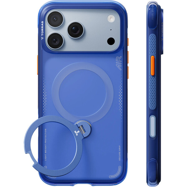 Torras Ostand Q3 Air MagSafe kryt iPhone 18 Pro modrý