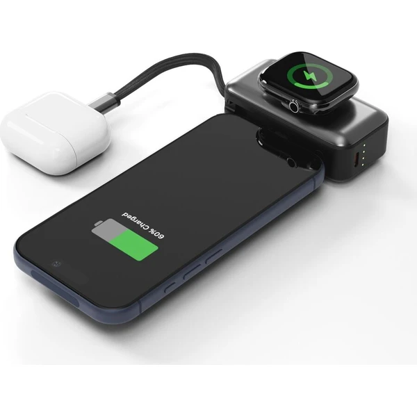 Spello ForcePack Mini 2in1 5000mAh powerbanka se stojánkem a kabelem černá/šedá - Powerbanky - Obrázek d_d36ad3eadc1e4921ac9972f40cd19755