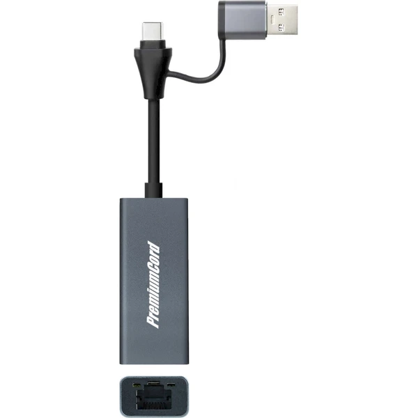 PremiumCord USB-C/USB-A Gigabit síťový adaptér - Síťové adaptéry - Obrázek d_d3c9d143c4c54aa28989cf77723ba03d