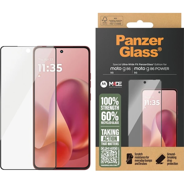 PanzerGlass® Ultra-Wide Fit sklo Motorola Moto G86 5G/G86 Power 5G - Ochranné folie a skla - Obrázek d_d3d01471c4b4440ca36d9cc088512bf0