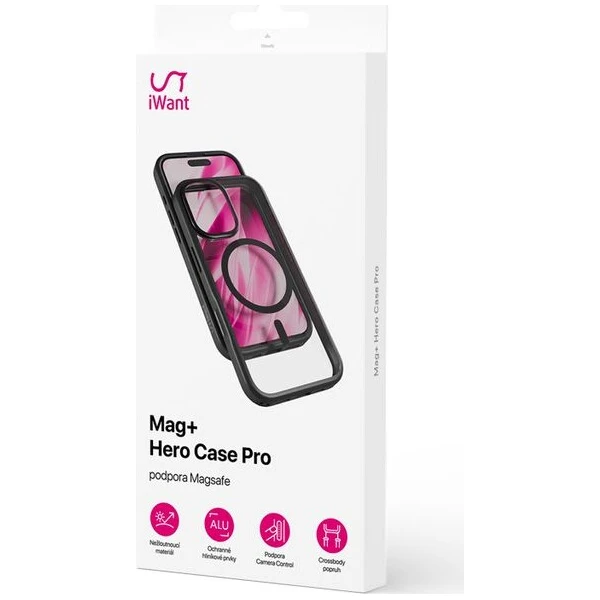 iWant Hero Pro Mag+ kryt pro iPhone 17 (otvor na šňůrku) černá transparentní - Pouzdra - Obrázek d_d42a68001bc940c0b2d3166283a7bcc9