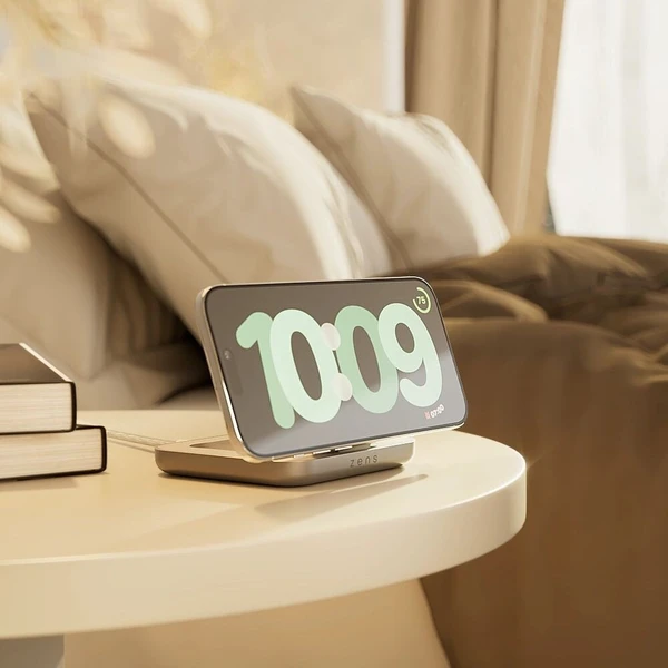 ZENS Magnetic Nightstand Charger MagSafe/Qi2 nabíječka (15W) bílá - Nabíječky - Obrázek d_d54265fbecd4412f9e930db312ce78d5
