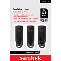 SanDisk Flash Disk 64GB Ultra černý 3 Pack - Flashdisky