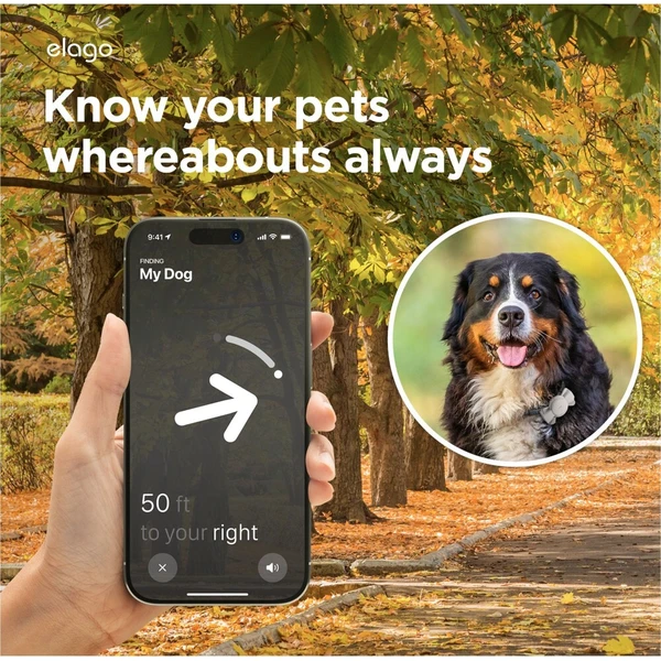 ELAGO Pet Collar pouzdro pro Apple AirTag krémové - Pouzdra - Obrázek d_d5f437968fac400a9c82d0749bcc9306