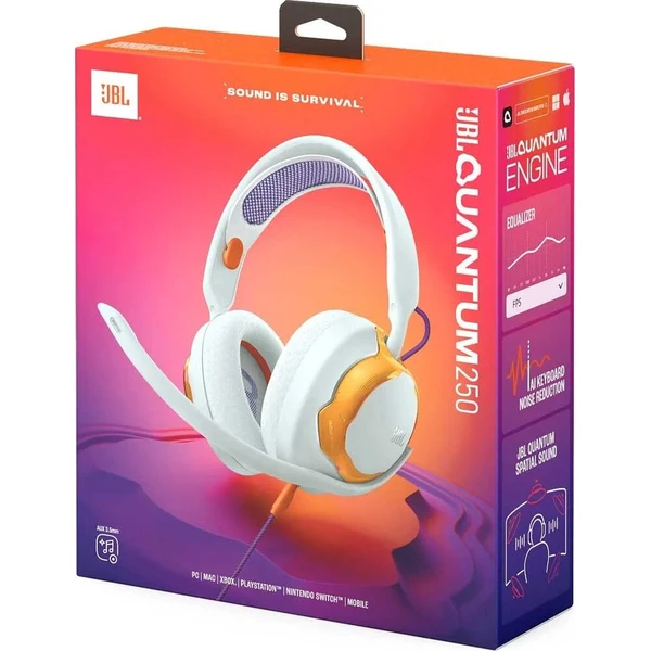 JBL Quantum 250 herní sluchátka bílá/oranžová - Sluchátka - Obrázek d_d6bc6167983f4618b3c63b93a52fde16
