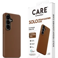 PanzerGlass® CARE SOLO Qi kryt z veganské kůže Samsung Galaxy S26 hnědý - Pouzdra