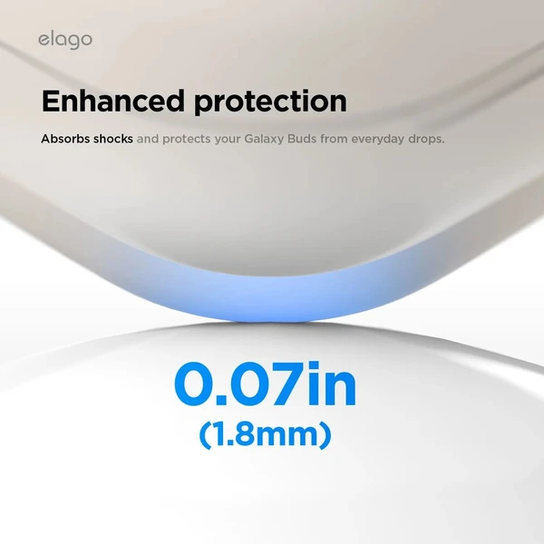 ELAGO Silicone Hang Case pouzdro pro Samsung Galaxy Buds4/Buds4 Pro světle růžové - Pouzdra - Obrázek d_d8b1986e4c90409188fa6778947d3f20