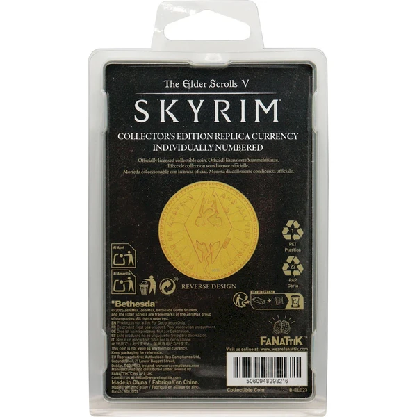 Sběratelská mince Fanattik The Elder Scrolls - Coin Septim Mity Gold Edition - Mince - Obrázek d_d8fd34ecce1c498cb5fae00e0188d59d