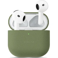 Epico SolidWoven Case pouzdro pro AirPods 4/AirPods 5 zelené - Pouzdra