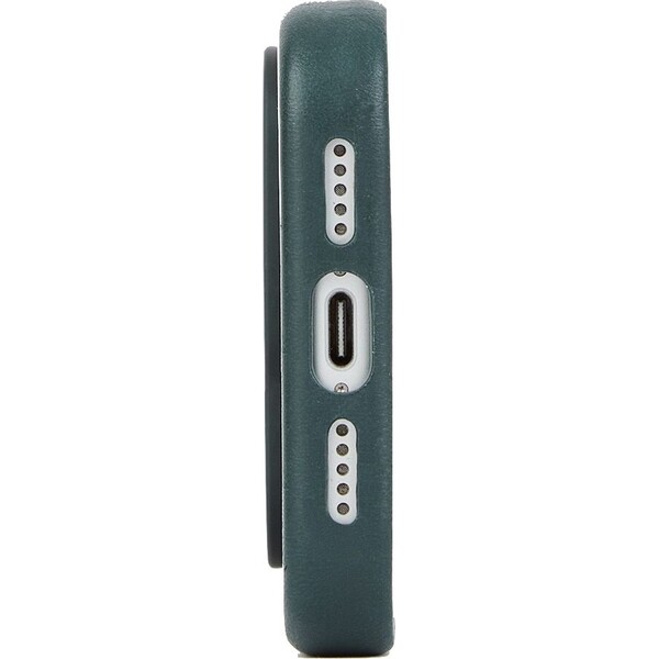 Troubadour Full Leather MagSafe kožený kryt iPhone 17 Pro Max/iPhone 18 Pro Max Obsidian Green - Pouzdra - Obrázek d_d9af497d14604440a4692ec882c5f492