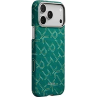 Pitaka Ultra-Slim Case MagSafe kryt iPhone 17 Pro Max Monogram Gold/Green - Pouzdra