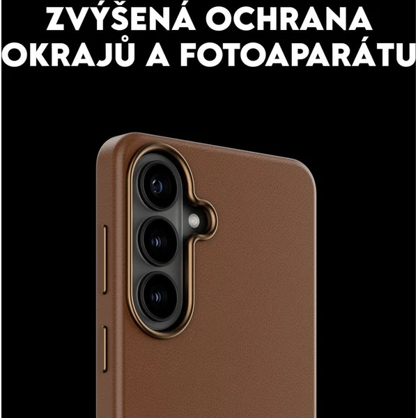 PanzerGlass® CARE SOLO Qi kryt z veganské kůže Samsung Galaxy S26 hnědý - Pouzdra - Obrázek d_db7cd1b9cfb7411f88ca81a42e26c6db