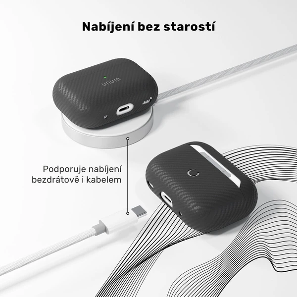 UNUM by Epico Aramid pouzdro AirPods Pro 3 černé - Pouzdra - Obrázek d_db9a9b1eba774449bbdf0d95c1ef5629