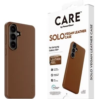 PanzerGlass® CARE SOLO Qi kryt z veganské kůže Samsung Galaxy S26+ hnědý - Pouzdra
