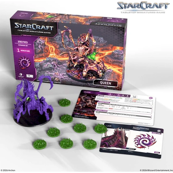 StarCraft The Miniatures Game - Queen - Zerg - Expansion Set - EN - Deskové hry - Obrázek d_dc490d46d6cb48a3baeb37cff5b75d94