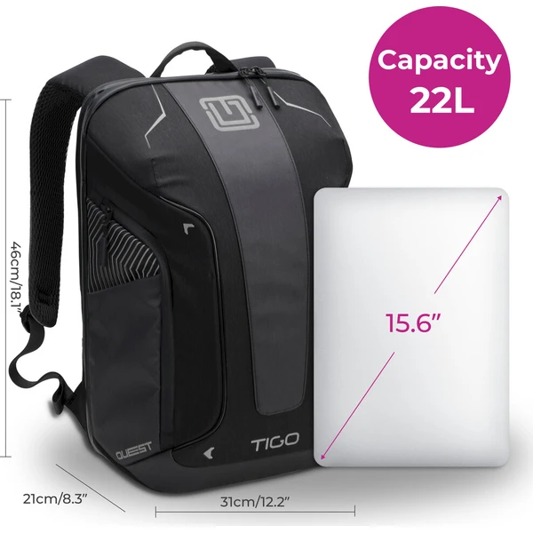 TIGO Quest batoh 15,6" černý - Batohy - Obrázek d_dc6f5bd264004c6788323208b675d2d9