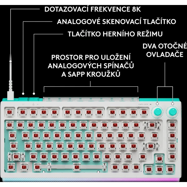 Logitech G512 X 75% herní klávesnice Tactile US INTL bílá - Klávesnice - Obrázek d_dc83671c416644d7928e53c4f3096ec0