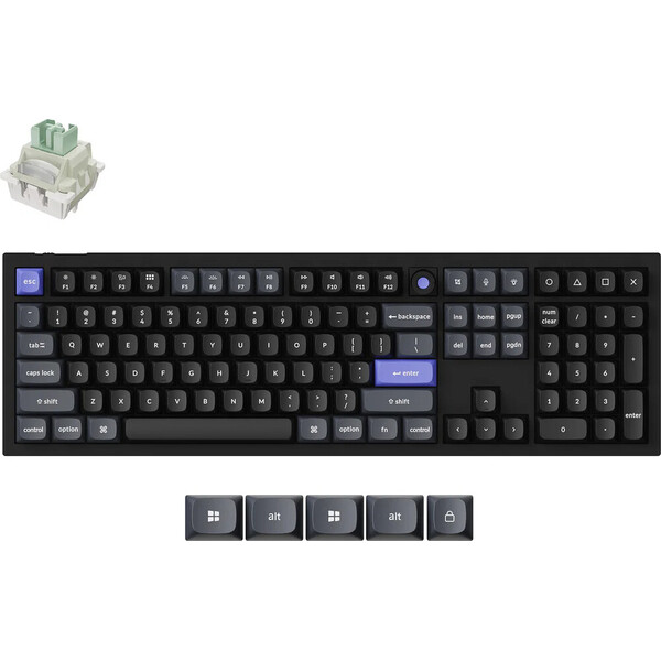 Keychron Q6 HE 8K Keychron Ultra-Fast Lime (US) černá Černá