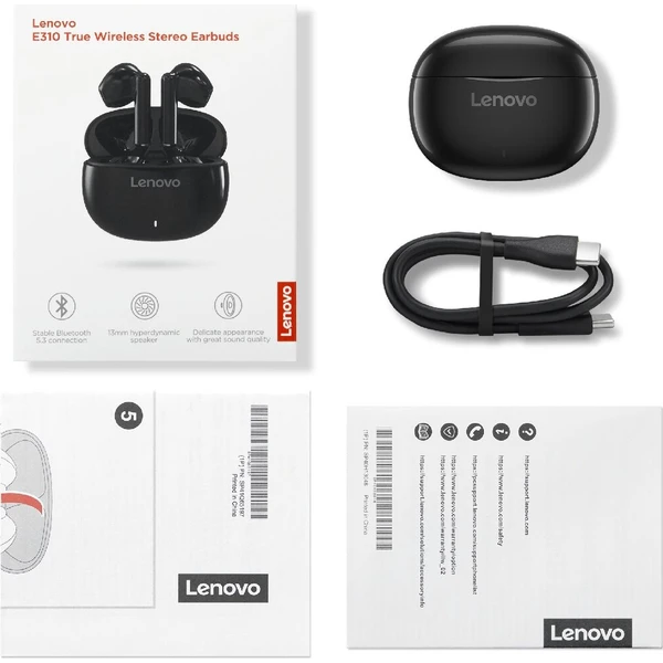 Lenovo E310 TWS bezdrátová sluchátka černá - Sluchátka - Obrázek d_dcff5f56baf3494a9a322ea4d4fc2eb6
