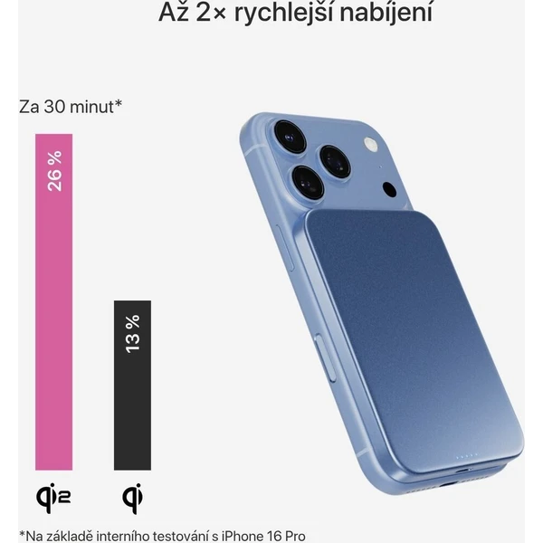 iWant by Epico UltraPack Qi2 Slim 5000mAh hliníková Mag+ bezdrátová powerbanka světle modrá - Powerbanky - Obrázek d_de622bd30ea146999847df76551a602a