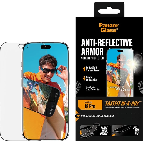 PanzerGlass Anti-Reflective Armor sklo Apple iPhone 18 Pro s bezprašným instalačním boxem - Ochranné folie a skla - Obrázek d_deb022c03e184937963003aecfd06582