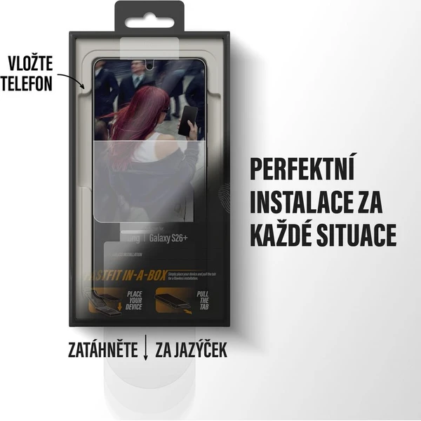 PanzerGlass® Privacy sklo s bezprašným aplikačním boxem Samsung Galaxy S26+ - Ochranné folie a skla - Obrázek d_dedc2151e2ff4be789cd78c6d433e879