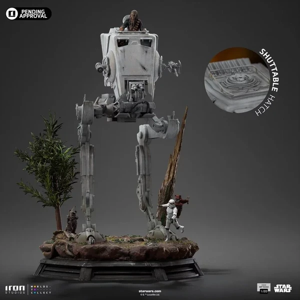 Soška IRON STUDIOS Star Wars - AT-ST & CHEWBACCA 53 cm - Sochy a sošky - Obrázek d_deefaa3a83654411af457efd6401448d
