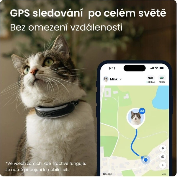 Tractive CAT 6 Mini chytrý GPS lokátor pro kočky černý - GPS moduly - Obrázek d_df4b74b5b84f4113bc670a7e14ac28a7
