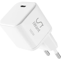 iWant UltraBoost Micro AVS GaN 100W nabíječka bílá - Nabíječky