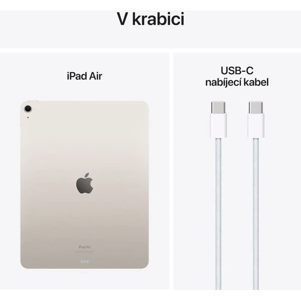 Apple iPad Air 13" 512GB Wi-Fi + Cellular hvězdně bílý (2025) (Kategorie A) - Tablety - Obrázek d_e06ae46d29144e0ca45047c4b168d944