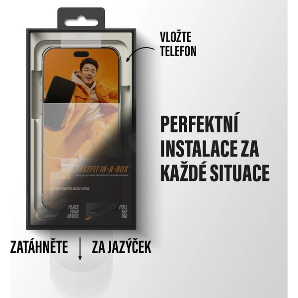 PanzerGlass Platinum sklo Apple iPhone 18 Pro/17 Pro s bezprašným instalačním boxem - Ochranné folie a skla - Obrázek d_e12bae16271a410aa463d799eec58cf0