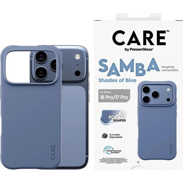 PanzerGlass CARE Samba MagSafe kryt Apple iPhone 18 Pro/17 Pro Shades of Blue modrý - Pouzdra - Obrázek d_e1e958bff84a42268d36ea4c2fec46e0