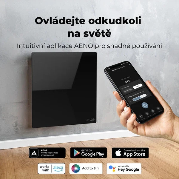 AENO GH12s Quadro chytré topení 500W černé - Topidla - Obrázek d_e2c26893b9f74cecbd87dfa67324ad8e
