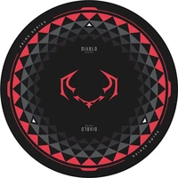 Diablo Chairs podložka pod židli černo-červená - Podložky pod židle