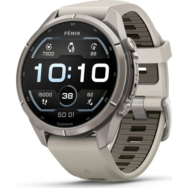 Garmin fenix 9 Pro 43mm titan/světle šedé