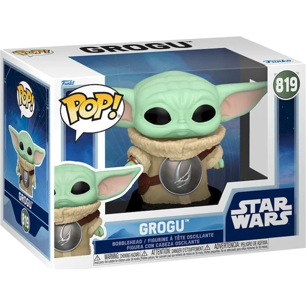 Funko POP! #819 Star Wars: Mandalorian & Grogu - Grogu with Crest - Funko POP! - Obrázek d_e3052395f47a44f5a69e4bc1ec4b19e9