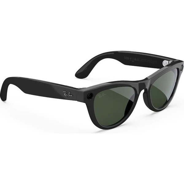 Meta RAY-BAN Skyler Gen2 (Standardní) chytré lesklé brýle (zatmavovací - čiré/zelené) černé - AR brýle - Obrázek d_e3b2dedc762e4be282801820547a0779