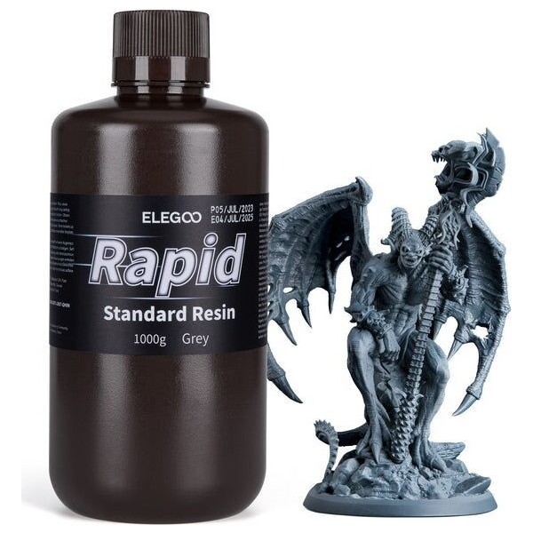 ELEGOO Rapid Standard Resin 1 kg šedá Šedá