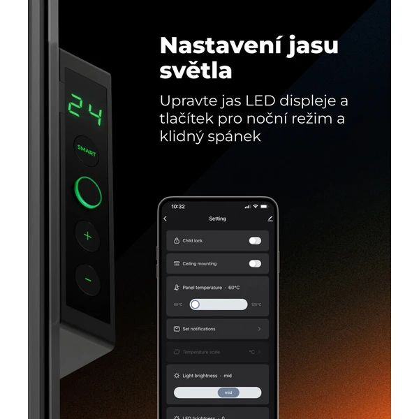 AENO GH12s Quadro chytré topení 500W černé - Topidla - Obrázek d_e457c65d9e1e4484bb877665f4f0af81