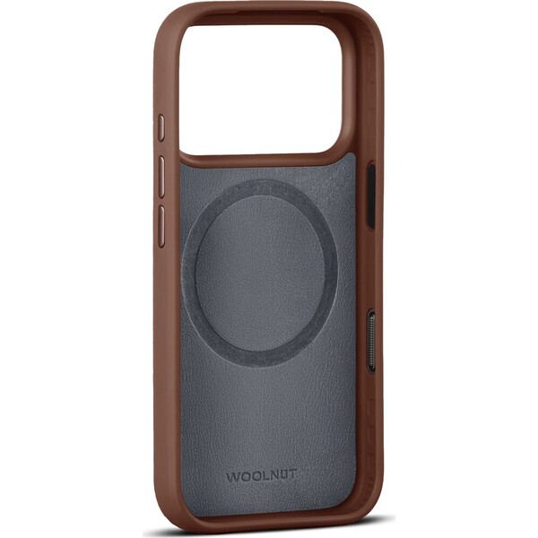 Woolnut MagSafe kožený kryt iPhone 18 Pro hnědý - Pouzdra - Obrázek d_e466ef81eb0d4678804751750381a5ac