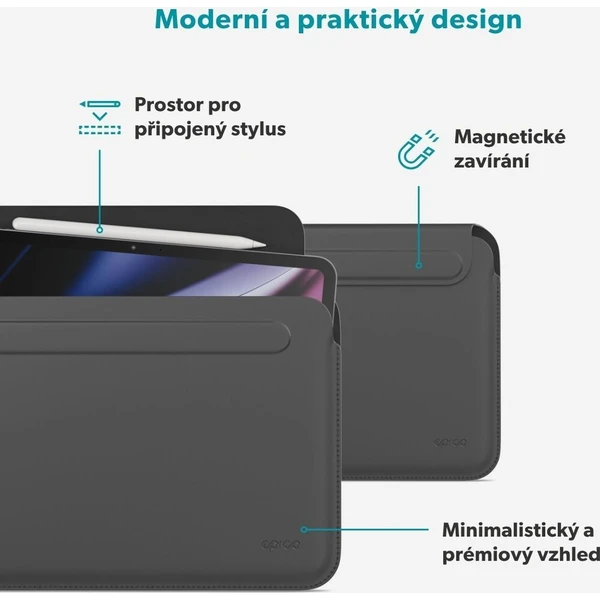Epico TechGrain Sleeve pouzdro iPad Pro 12,9" (3.-6. gen)/Air 13"/Pro 13" černé - Pouzdra - Obrázek d_e505b65c9ba1465787e0452614307dda