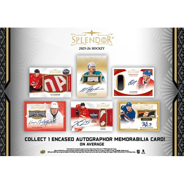 Hokejové karty 2025-26 Upper Deck Splendor Hockey Hobby Box - Hokejové karty - Obrázek d_e544a1fc45214a718a05b4699b5287f4