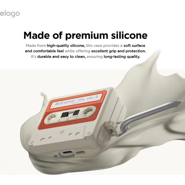 ELAGO Cassette TAPE pouzdro Airpods 4 béžové - Pouzdra - Obrázek d_e5c9718ea6d241c6bcb5be47c694be9a
